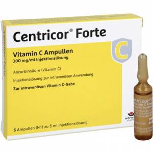 Витамин С для капельниц Centricor Forte Vitamin C 1000mg, ін’єкційний розчин 1000мг (Вітамін С для крапельниць)