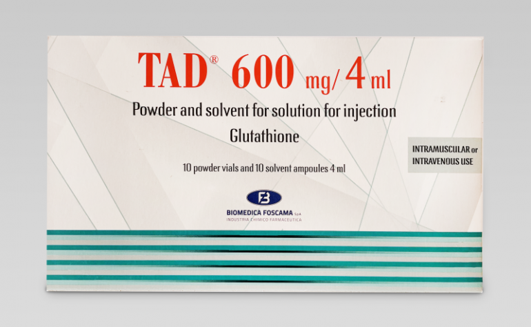 Глутатион TAD 600 — инъекционный антиоксидант для детоксикации и защиты клеток