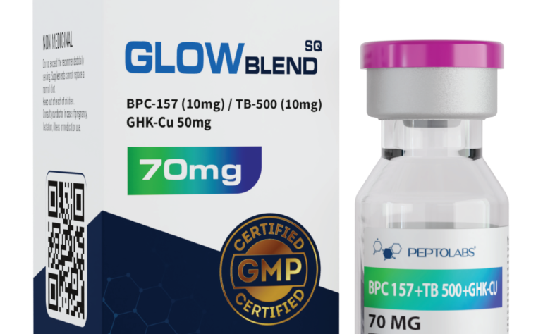Glow Blend 70 mg: чому комбіновані пептидні формули стають новим трендом у сфері краси та відновлення